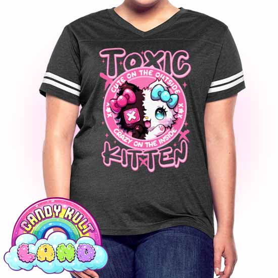 - Candy Kult Land Women’s Vintage Sport T-Shirt - Candy Kult - Candy Cult - Candy Kult Land - Wishbone - Boo Kitty - Panku - Frosti - Toxic Kitten - Hex-Heart - Cult Candy - Cake High Heels - [product_vendor}