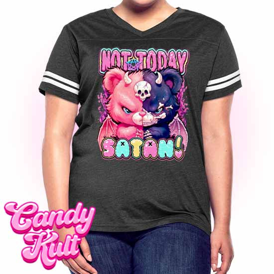 Not Today Satan - Fright Candy Women’s Vintage Sport T-Shirt - Candy Kult - Candy Cult - Candy Kult Land - Wishbone - Boo Kitty - Panku - Frosti - Toxic Kitten - Hex-Heart - Cult Candy - Cake High Heels - [product_vendor}