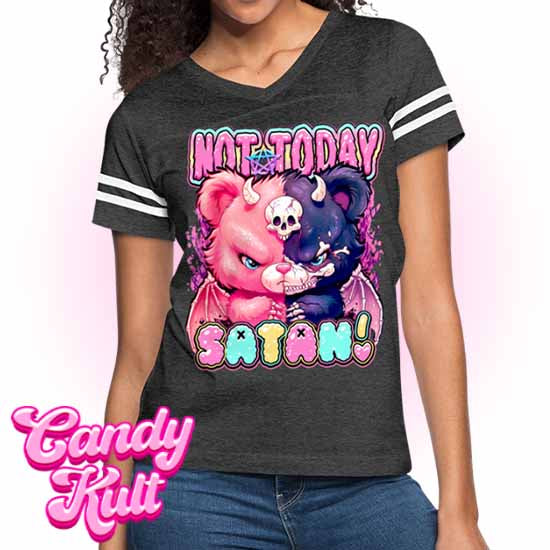 Not Today Satan - Fright Candy Women’s Vintage Sport T-Shirt - Candy Kult - Candy Cult - Candy Kult Land - Wishbone - Boo Kitty - Panku - Frosti - Toxic Kitten - Hex-Heart - Cult Candy - Cake High Heels - [product_vendor}