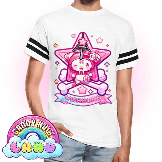 Wishbone Claw Machine Logo - Candy Kult Land Men's / Unisex Vintage Sport T-Shirt - Candy Kult - Candy Cult - Candy Kult Land - Wishbone - Boo Kitty - Panku - Frosti - Toxic Kitten - Hex-Heart - Cult Candy - Cake High Heels - [product_vendor}
