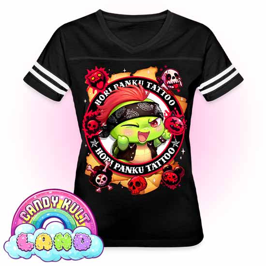 Hori Panku Tattoo - Candy Kult Land Women’s Vintage Sport T-Shirt - Candy Kult - Candy Cult - Candy Kult Land - Wishbone - Boo Kitty - Panku - Frosti - Toxic Kitten - Hex-Heart - Cult Candy - Cake High Heels - [product_vendor}