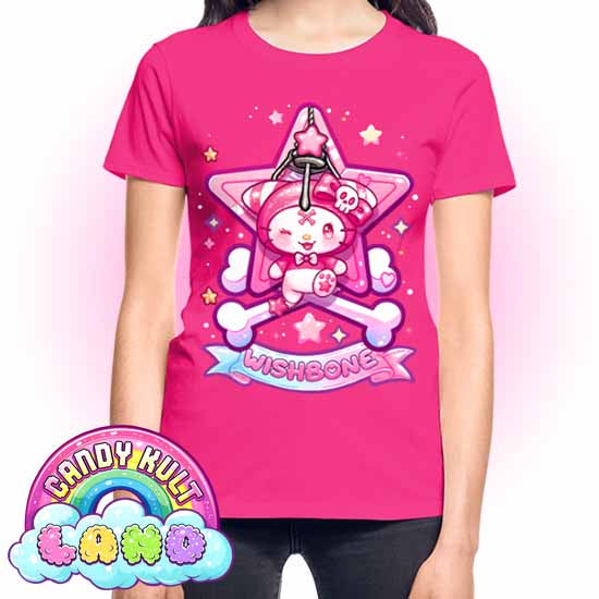 Wishbone Claw Machine Logo - Candy Kult land REGULAR FIT Ladies T-Shirt - Candy Kult - Candy Cult - Candy Kult Land - Wishbone - Boo Kitty - Panku - Frosti - Toxic Kitten - Hex-Heart - Cult Candy - Cake High Heels - [product_vendor}