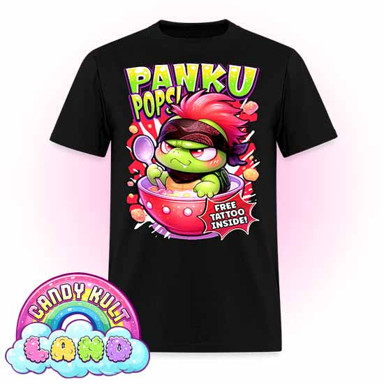 Panku Pops Cereal - Candy Kult Land Men's / Unisex Classic T-Shirt - Candy Kult - Candy Cult - Candy Kult Land - Wishbone - Boo Kitty - Panku - Frosti - Toxic Kitten - Hex-Heart - Cult Candy - Cake High Heels - [product_vendor}