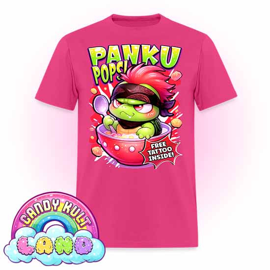 Panku Pops Cereal - Candy Kult Land COLOUR Men's / Unisex Classic T-Shirt - Candy Kult - Candy Cult - Candy Kult Land - Wishbone - Boo Kitty - Panku - Frosti - Toxic Kitten - Hex-Heart - Cult Candy - Cake High Heels - [product_vendor}