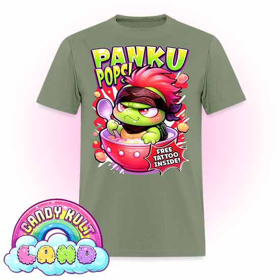 Panku Pops Cereal - Candy Kult Land COLOUR Men's / Unisex Classic T-Shirt - Candy Kult - Candy Cult - Candy Kult Land - Wishbone - Boo Kitty - Panku - Frosti - Toxic Kitten - Hex-Heart - Cult Candy - Cake High Heels - [product_vendor}