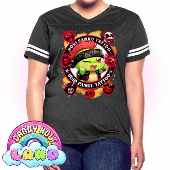 Hori Panku Tattoo - Candy Kult Land Women’s Vintage Sport T-Shirt - Candy Kult - Candy Cult - Candy Kult Land - Wishbone - Boo Kitty - Panku - Frosti - Toxic Kitten - Hex-Heart - Cult Candy - Cake High Heels - [product_vendor}