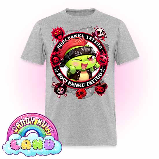 Hori Panku Tattoo Black - Candy Kult Land Men's / Unisex Classic T-Shirt - Candy Kult - Candy Cult - Candy Kult Land - Wishbone - Boo Kitty - Panku - Frosti - Toxic Kitten - Hex-Heart - Cult Candy - Cake High Heels - [product_vendor}
