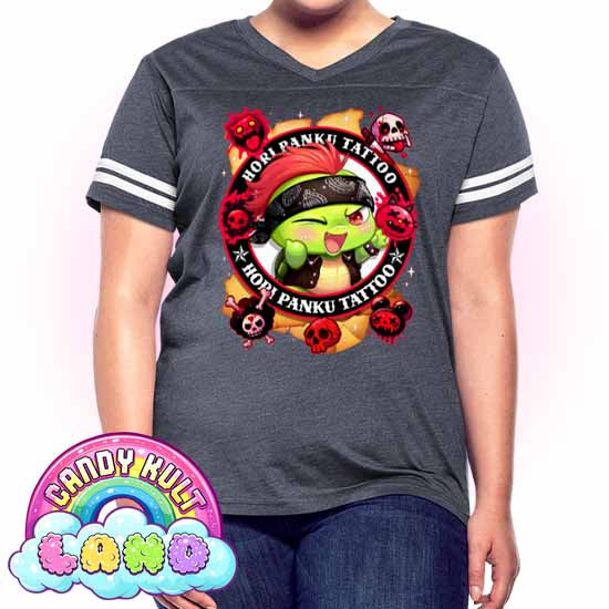 Hori Panku Tattoo - Candy Kult Land Women’s Vintage Sport T-Shirt - Candy Kult - Candy Cult - Candy Kult Land - Wishbone - Boo Kitty - Panku - Frosti - Toxic Kitten - Hex-Heart - Cult Candy - Cake High Heels - [product_vendor}