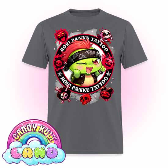 Hori Panku Tattoo Black - Candy Kult Land Men's / Unisex Classic T-Shirt - Candy Kult - Candy Cult - Candy Kult Land - Wishbone - Boo Kitty - Panku - Frosti - Toxic Kitten - Hex-Heart - Cult Candy - Cake High Heels - [product_vendor}
