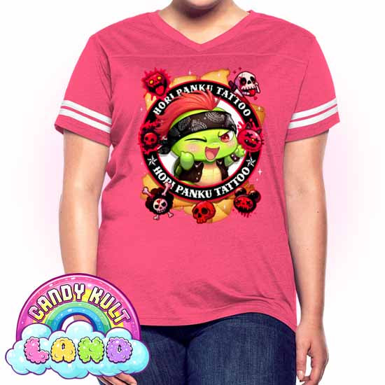 Hori Panku Tattoo - Candy Kult Land Women’s Vintage Sport T-Shirt - Candy Kult - Candy Cult - Candy Kult Land - Wishbone - Boo Kitty - Panku - Frosti - Toxic Kitten - Hex-Heart - Cult Candy - Cake High Heels - [product_vendor}