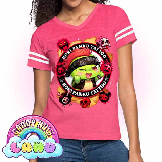 Hori Panku Tattoo - Candy Kult Land Women’s Vintage Sport T-Shirt - Candy Kult - Candy Cult - Candy Kult Land - Wishbone - Boo Kitty - Panku - Frosti - Toxic Kitten - Hex-Heart - Cult Candy - Cake High Heels - [product_vendor}