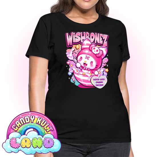 Wishbonez Cereal - Candy kult Land Women's FITTED T-Shirt - Candy Kult - Candy Cult - Candy Kult Land - Wishbone - Boo Kitty - Panku - Frosti - Toxic Kitten - Hex-Heart - Cult Candy - Cake High Heels - [product_vendor}