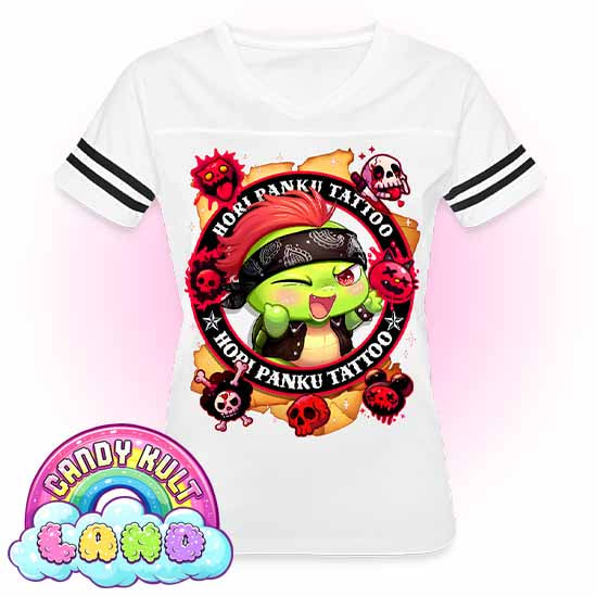 Hori Panku Tattoo - Candy Kult Land Women’s Vintage Sport T-Shirt - Candy Kult - Candy Cult - Candy Kult Land - Wishbone - Boo Kitty - Panku - Frosti - Toxic Kitten - Hex-Heart - Cult Candy - Cake High Heels - [product_vendor}