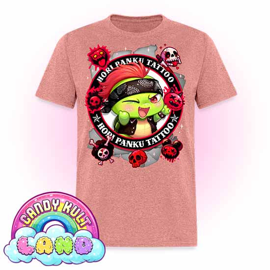 Hori Panku Tattoo Black - Candy Kult Land COLOUR Men's / Unisex Classic T-Shirt - Candy Kult - Candy Cult - Candy Kult Land - Wishbone - Boo Kitty - Panku - Frosti - Toxic Kitten - Hex-Heart - Cult Candy - Cake High Heels - [product_vendor}