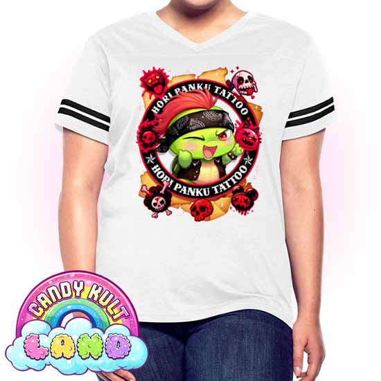 Hori Panku Tattoo - Candy Kult Land Women’s Vintage Sport T-Shirt - Candy Kult - Candy Cult - Candy Kult Land - Wishbone - Boo Kitty - Panku - Frosti - Toxic Kitten - Hex-Heart - Cult Candy - Cake High Heels - [product_vendor}