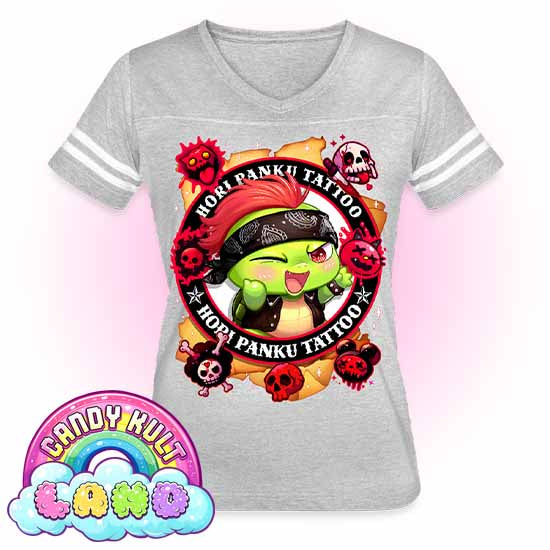 Hori Panku Tattoo - Candy Kult Land Women’s Vintage Sport T-Shirt - Candy Kult - Candy Cult - Candy Kult Land - Wishbone - Boo Kitty - Panku - Frosti - Toxic Kitten - Hex-Heart - Cult Candy - Cake High Heels - [product_vendor}