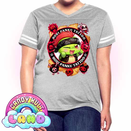 Hori Panku Tattoo - Candy Kult Land Women’s Vintage Sport T-Shirt - Candy Kult - Candy Cult - Candy Kult Land - Wishbone - Boo Kitty - Panku - Frosti - Toxic Kitten - Hex-Heart - Cult Candy - Cake High Heels - [product_vendor}