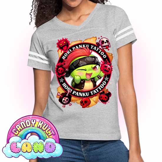 Hori Panku Tattoo - Candy Kult Land Women’s Vintage Sport T-Shirt - Candy Kult - Candy Cult - Candy Kult Land - Wishbone - Boo Kitty - Panku - Frosti - Toxic Kitten - Hex-Heart - Cult Candy - Cake High Heels - [product_vendor}