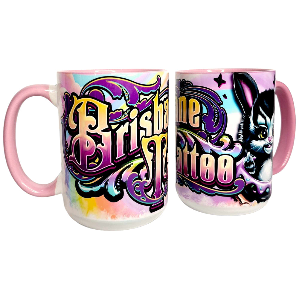 Brisbane Tattoo Fluff Off Large Mug - Candy Kult - Candy Cult - Candy Kult Land - Wishbone - Boo Kitty - Panku - Frosti - Toxic Kitten - Hex-Heart - Cult Candy - Cake High Heels - [product_vendor}
