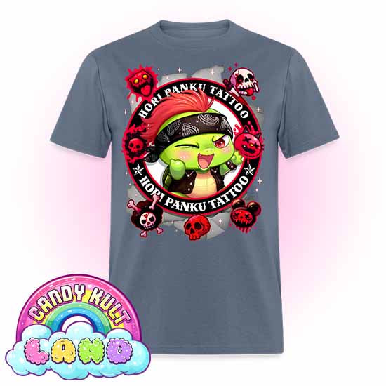 Hori Panku Tattoo Black - Candy Kult Land Men's / Unisex Classic T-Shirt - Candy Kult - Candy Cult - Candy Kult Land - Wishbone - Boo Kitty - Panku - Frosti - Toxic Kitten - Hex-Heart - Cult Candy - Cake High Heels - [product_vendor}