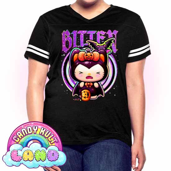 Boo Kitty Origins Bitten - Candy Kult Land Women’s Vintage Sport T-Shirt - Candy Kult - Candy Cult - Candy Kult Land - Wishbone - Boo Kitty - Panku - Frosti - Toxic Kitten - Hex-Heart - Cult Candy - Cake High Heels - [product_vendor}