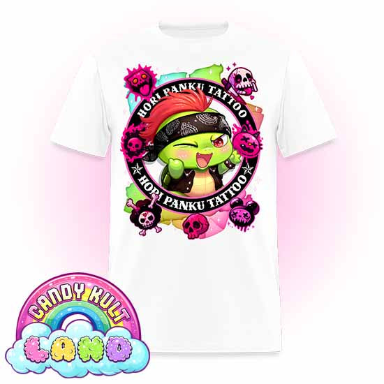 Hori Panku Tattoo Rainbow - Candy Kult Land Men's / Unisex Classic T-Shirt - Candy Kult - Candy Cult - Candy Kult Land - Wishbone - Boo Kitty - Panku - Frosti - Toxic Kitten - Hex-Heart - Cult Candy - Cake High Heels - [product_vendor}