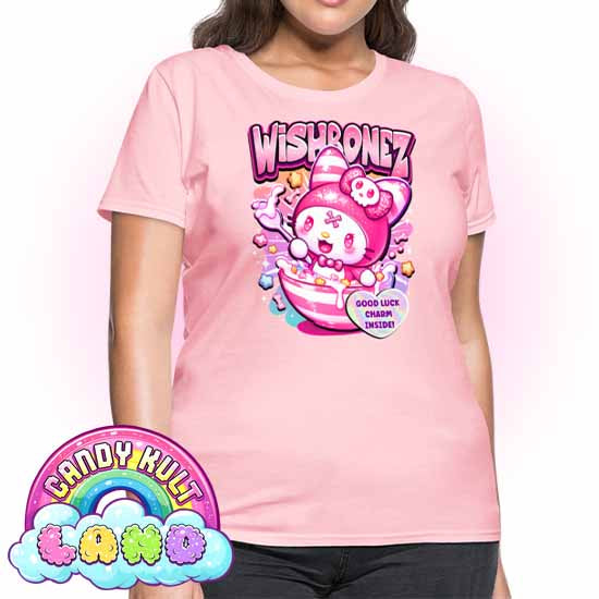 Wishbonez Cereal - Candy kult Land Women's FITTED T-Shirt - Candy Kult - Candy Cult - Candy Kult Land - Wishbone - Boo Kitty - Panku - Frosti - Toxic Kitten - Hex-Heart - Cult Candy - Cake High Heels - [product_vendor}