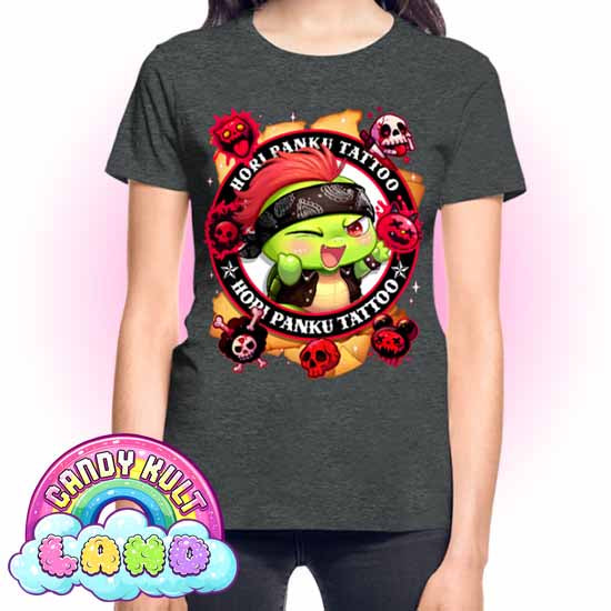 Hori Panku Tattoo  - Candy Kult land REGULAR FIT Ladies T-Shirt - Candy Kult - Candy Cult - Candy Kult Land - Wishbone - Boo Kitty - Panku - Frosti - Toxic Kitten - Hex-Heart - Cult Candy - Cake High Heels - [product_vendor}