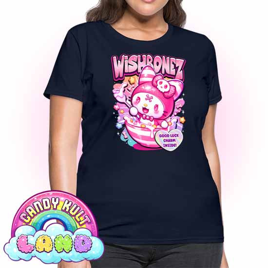 Wishbonez Cereal - Candy kult Land Women's FITTED T-Shirt - Candy Kult - Candy Cult - Candy Kult Land - Wishbone - Boo Kitty - Panku - Frosti - Toxic Kitten - Hex-Heart - Cult Candy - Cake High Heels - [product_vendor}