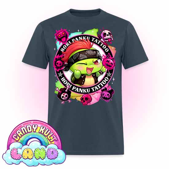 Hori Panku Tattoo Rainbow - Candy Kult Land Men's / Unisex Classic T-Shirt - Candy Kult - Candy Cult - Candy Kult Land - Wishbone - Boo Kitty - Panku - Frosti - Toxic Kitten - Hex-Heart - Cult Candy - Cake High Heels - [product_vendor}