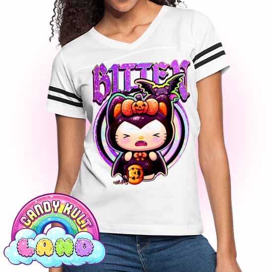 Boo Kitty Origins Bitten - Candy Kult Land Women’s Vintage Sport T-Shirt - Candy Kult - Candy Cult - Candy Kult Land - Wishbone - Boo Kitty - Panku - Frosti - Toxic Kitten - Hex-Heart - Cult Candy - Cake High Heels - [product_vendor}