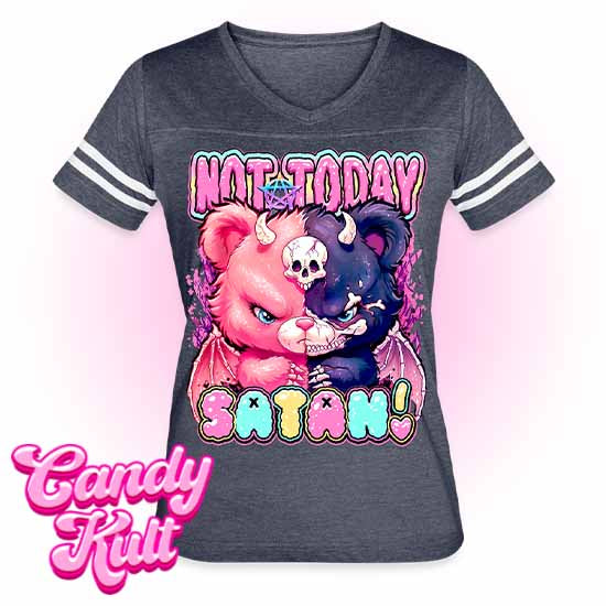 Not Today Satan - Fright Candy Women’s Vintage Sport T-Shirt - Candy Kult - Candy Cult - Candy Kult Land - Wishbone - Boo Kitty - Panku - Frosti - Toxic Kitten - Hex-Heart - Cult Candy - Cake High Heels - [product_vendor}