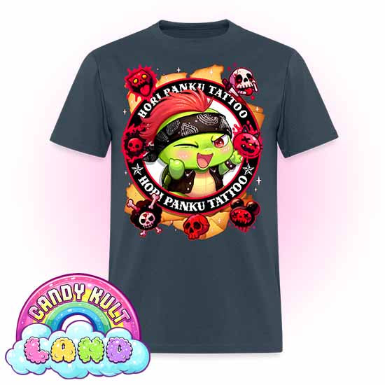 Hori Panku Tattoo - Candy Kult Land Men's / Unisex Classic T-Shirt - Candy Kult - Candy Cult - Candy Kult Land - Wishbone - Boo Kitty - Panku - Frosti - Toxic Kitten - Hex-Heart - Cult Candy - Cake High Heels - [product_vendor}