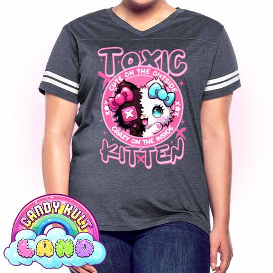 - Candy Kult Land Women’s Vintage Sport T-Shirt - Candy Kult - Candy Cult - Candy Kult Land - Wishbone - Boo Kitty - Panku - Frosti - Toxic Kitten - Hex-Heart - Cult Candy - Cake High Heels - [product_vendor}