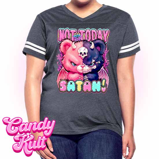 Not Today Satan - Fright Candy Women’s Vintage Sport T-Shirt - Candy Kult - Candy Cult - Candy Kult Land - Wishbone - Boo Kitty - Panku - Frosti - Toxic Kitten - Hex-Heart - Cult Candy - Cake High Heels - [product_vendor}
