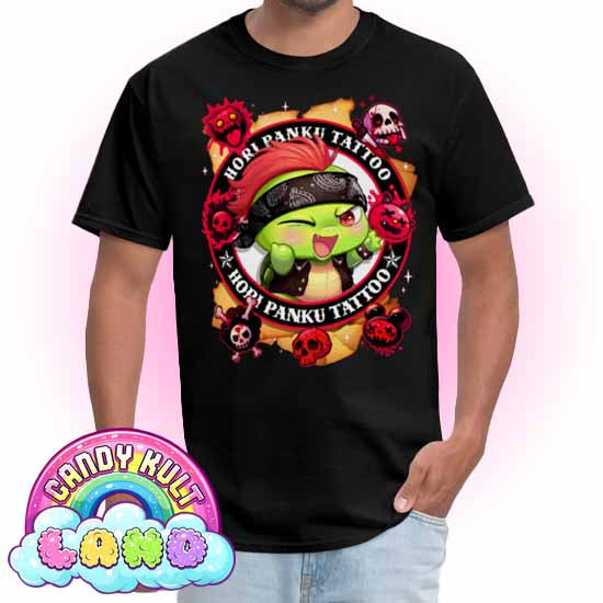 Hori Panku Tattoo - Candy Kult Land Men's / Unisex Classic T-Shirt - Candy Kult - Candy Cult - Candy Kult Land - Wishbone - Boo Kitty - Panku - Frosti - Toxic Kitten - Hex-Heart - Cult Candy - Cake High Heels - [product_vendor}