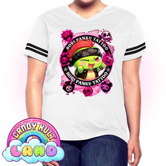 Hori Panku Tattoo Pink - Candy Kult Land Women’s Vintage Sport T-Shirt - Candy Kult - Candy Cult - Candy Kult Land - Wishbone - Boo Kitty - Panku - Frosti - Toxic Kitten - Hex-Heart - Cult Candy - Cake High Heels - [product_vendor}