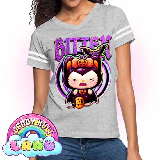 Boo Kitty Origins Bitten - Candy Kult Land Women’s Vintage Sport T-Shirt - Candy Kult - Candy Cult - Candy Kult Land - Wishbone - Boo Kitty - Panku - Frosti - Toxic Kitten - Hex-Heart - Cult Candy - Cake High Heels - [product_vendor}