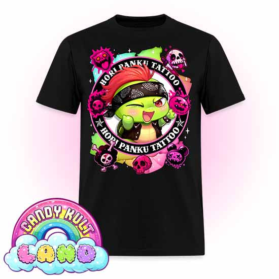 Hori Panku Tattoo Rainbow - Candy Kult Land Men's / Unisex Classic T-Shirt - Candy Kult - Candy Cult - Candy Kult Land - Wishbone - Boo Kitty - Panku - Frosti - Toxic Kitten - Hex-Heart - Cult Candy - Cake High Heels - [product_vendor}