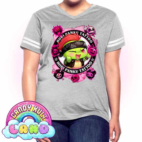 Hori Panku Tattoo Pink - Candy Kult Land Women’s Vintage Sport T-Shirt - Candy Kult - Candy Cult - Candy Kult Land - Wishbone - Boo Kitty - Panku - Frosti - Toxic Kitten - Hex-Heart - Cult Candy - Cake High Heels - [product_vendor}