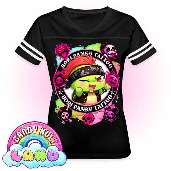 Hori Panku Tattoo Rainbow - Candy Kult Land Women’s Vintage Sport T-Shirt - Candy Kult - Candy Cult - Candy Kult Land - Wishbone - Boo Kitty - Panku - Frosti - Toxic Kitten - Hex-Heart - Cult Candy - Cake High Heels - [product_vendor}