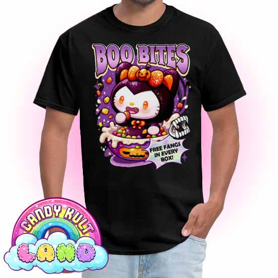 Boo Bites Cereal - Candy Kult Land Men's / Unisex Classic T-Shirt - Candy Kult - Candy Cult - Candy Kult Land - Wishbone - Boo Kitty - Panku - Frosti - Toxic Kitten - Hex-Heart - Cult Candy - Cake High Heels - [product_vendor}