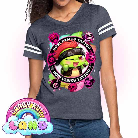Hori Panku Tattoo Rainbow - Candy Kult Land Women’s Vintage Sport T-Shirt - Candy Kult - Candy Cult - Candy Kult Land - Wishbone - Boo Kitty - Panku - Frosti - Toxic Kitten - Hex-Heart - Cult Candy - Cake High Heels - [product_vendor}