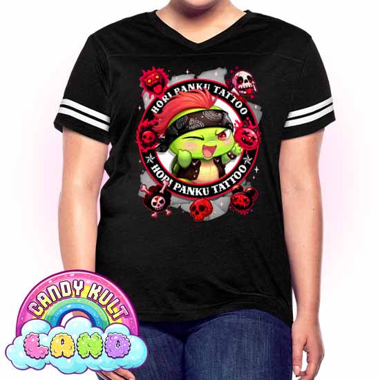 Hori Panku Tattoo Black - Candy Kult Land Women’s Vintage Sport T-Shirt - Candy Kult - Candy Cult - Candy Kult Land - Wishbone - Boo Kitty - Panku - Frosti - Toxic Kitten - Hex-Heart - Cult Candy - Cake High Heels - [product_vendor}