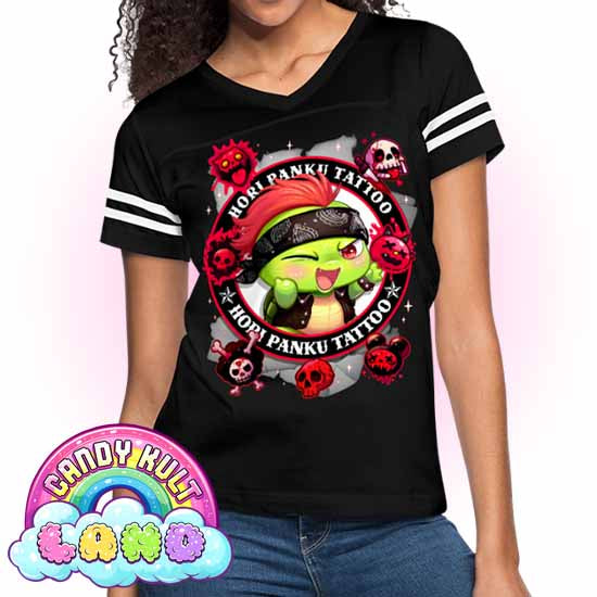 Hori Panku Tattoo Black - Candy Kult Land Women’s Vintage Sport T-Shirt - Candy Kult - Candy Cult - Candy Kult Land - Wishbone - Boo Kitty - Panku - Frosti - Toxic Kitten - Hex-Heart - Cult Candy - Cake High Heels - [product_vendor}