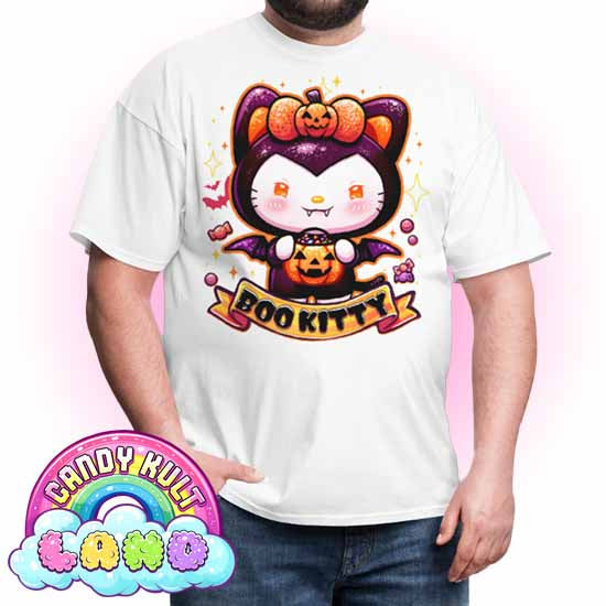 Boo Kitty - Candy Kult Land Men's / Unisex Classic T-Shirt - Candy Kult - Candy Cult - Candy Kult Land - Wishbone - Boo Kitty - Panku - Frosti - Toxic Kitten - Hex-Heart - Cult Candy - Cake High Heels - [product_vendor}