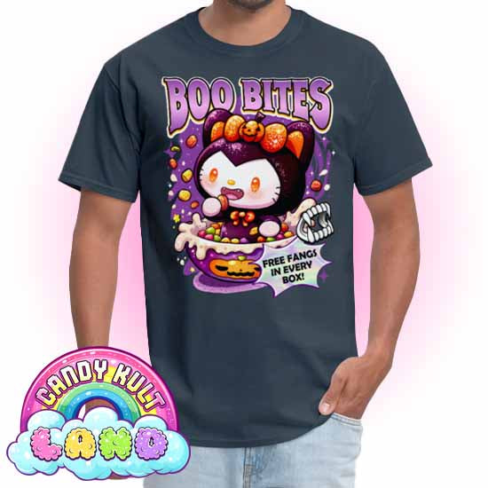 Boo Bites Cereal - Candy Kult Land Men's / Unisex Classic T-Shirt - Candy Kult - Candy Cult - Candy Kult Land - Wishbone - Boo Kitty - Panku - Frosti - Toxic Kitten - Hex-Heart - Cult Candy - Cake High Heels - [product_vendor}