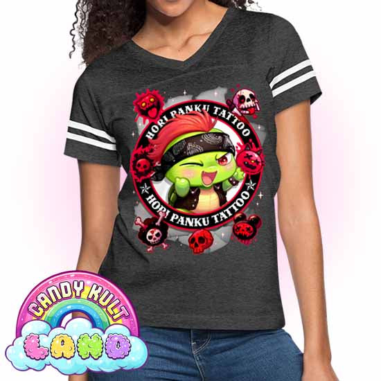 Hori Panku Tattoo Black - Candy Kult Land Women’s Vintage Sport T-Shirt - Candy Kult - Candy Cult - Candy Kult Land - Wishbone - Boo Kitty - Panku - Frosti - Toxic Kitten - Hex-Heart - Cult Candy - Cake High Heels - [product_vendor}