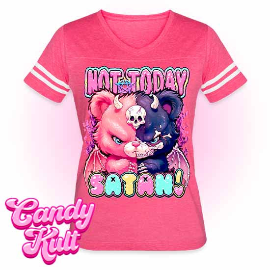 Not Today Satan - Fright Candy Women’s Vintage Sport T-Shirt - Candy Kult - Candy Cult - Candy Kult Land - Wishbone - Boo Kitty - Panku - Frosti - Toxic Kitten - Hex-Heart - Cult Candy - Cake High Heels - [product_vendor}