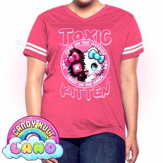 - Candy Kult Land Women’s Vintage Sport T-Shirt - Candy Kult - Candy Cult - Candy Kult Land - Wishbone - Boo Kitty - Panku - Frosti - Toxic Kitten - Hex-Heart - Cult Candy - Cake High Heels - [product_vendor}